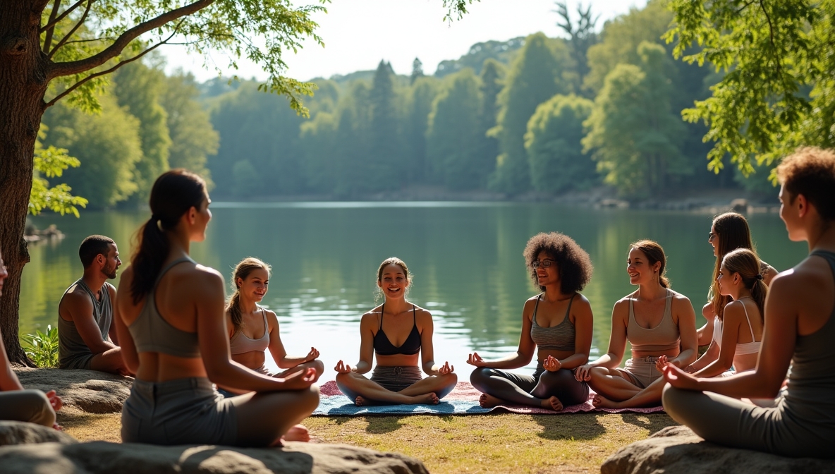 Abstract illustration of reflective thinking and daily balance